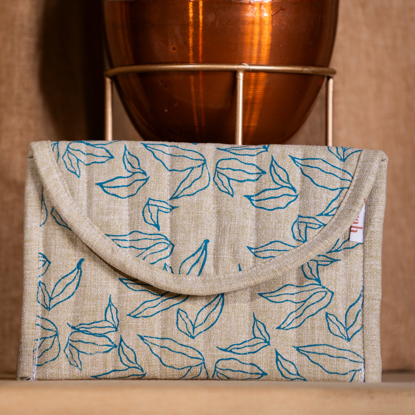 U-Shape Botanical Green Purse
