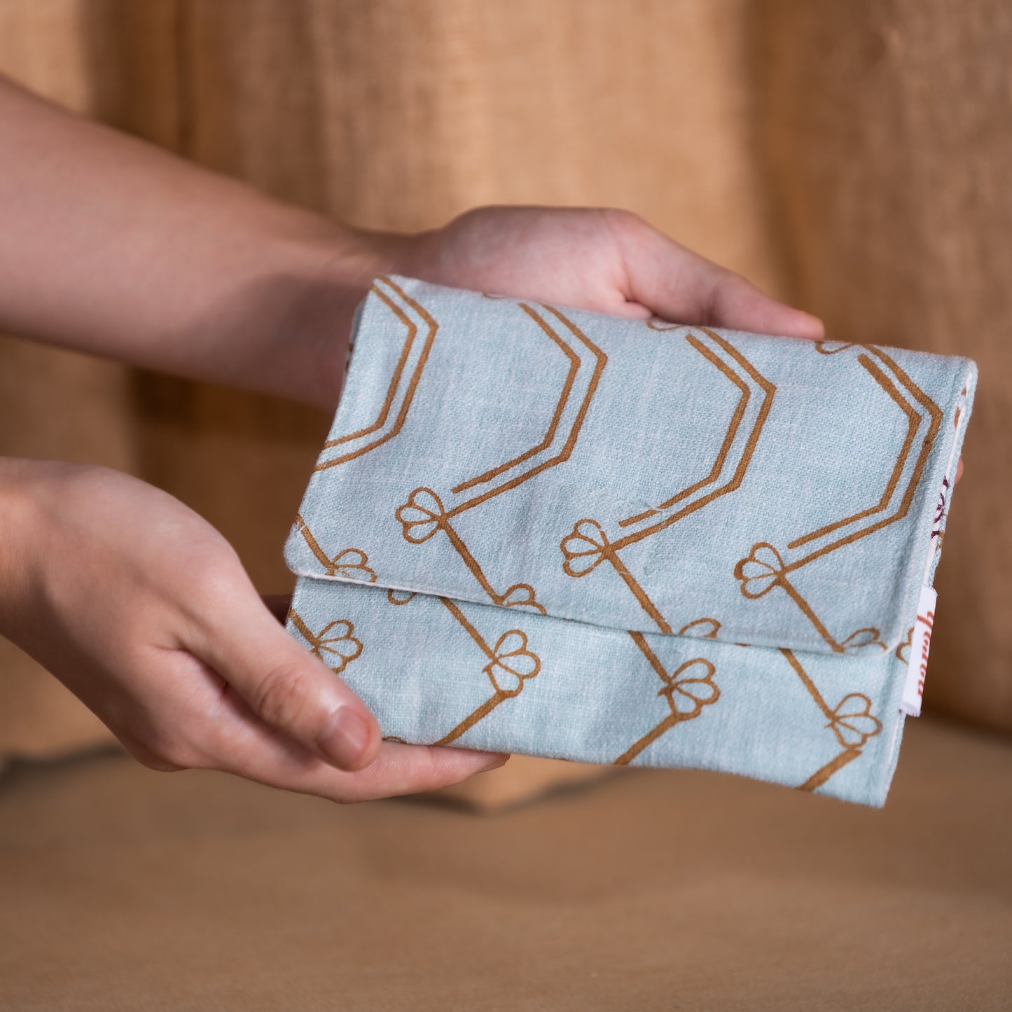 Sky Blue Sanitary Napkin Pouch