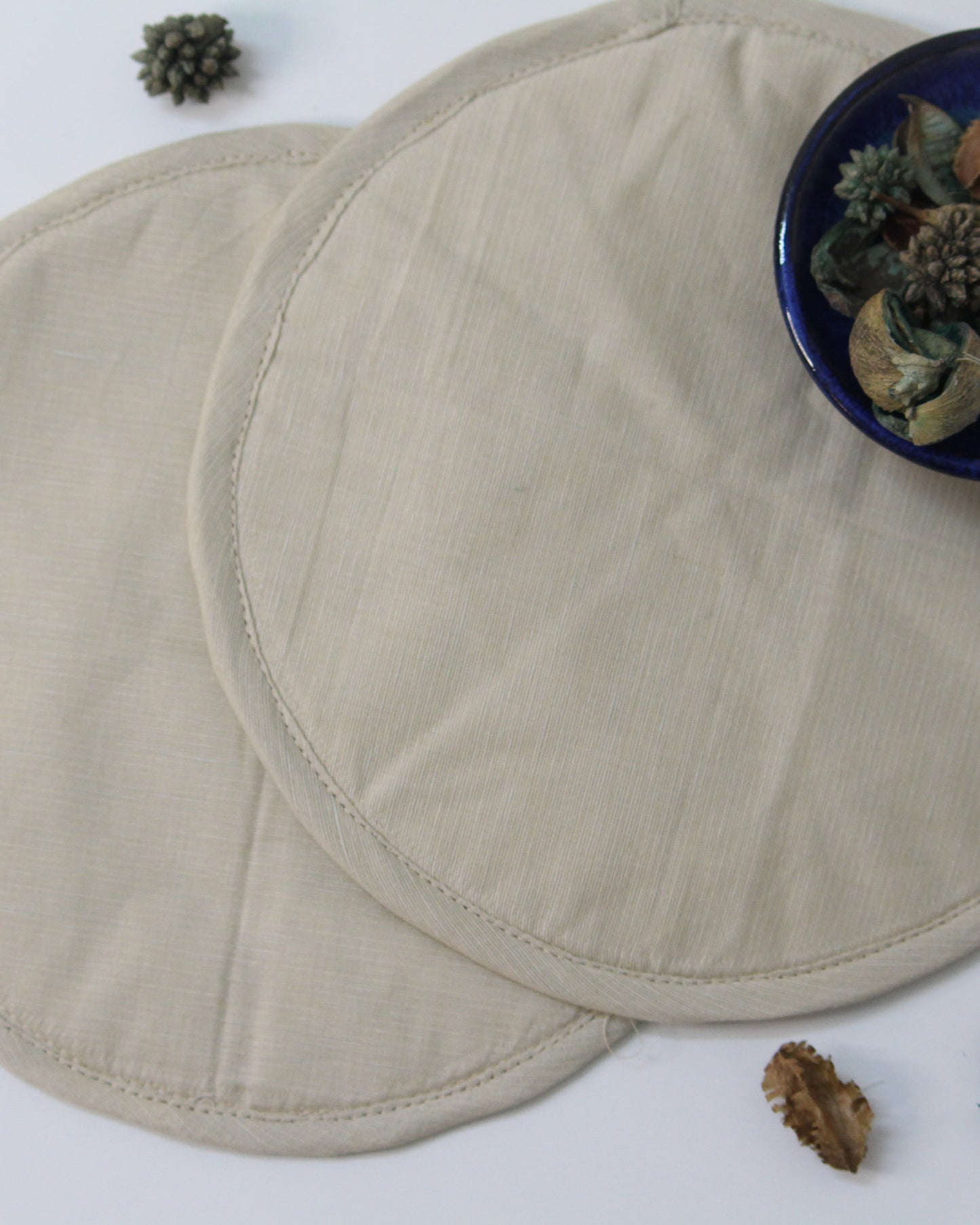 Light Taupe Fabric Coaster
