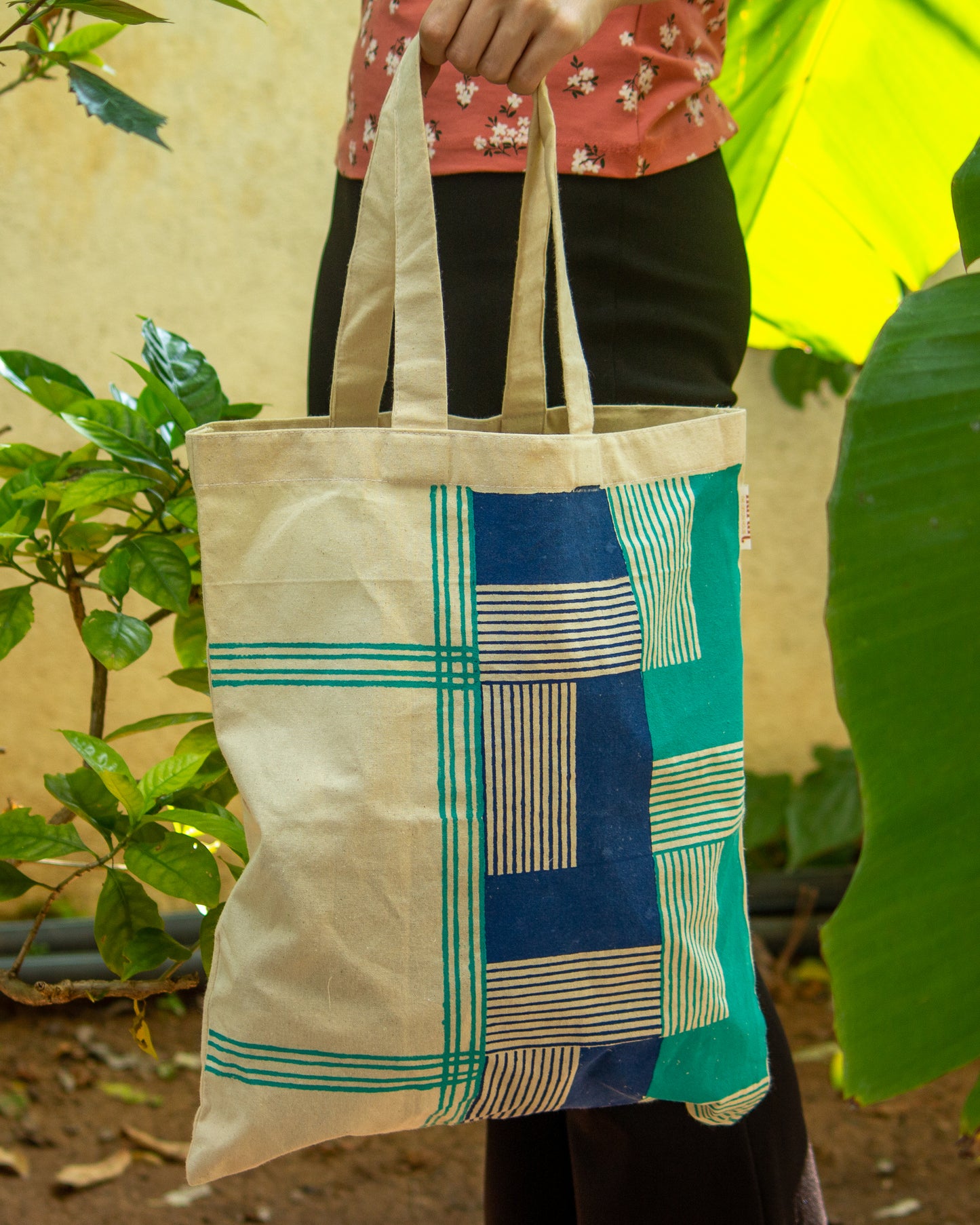 Geo Hand Block Printed Gifting Bag