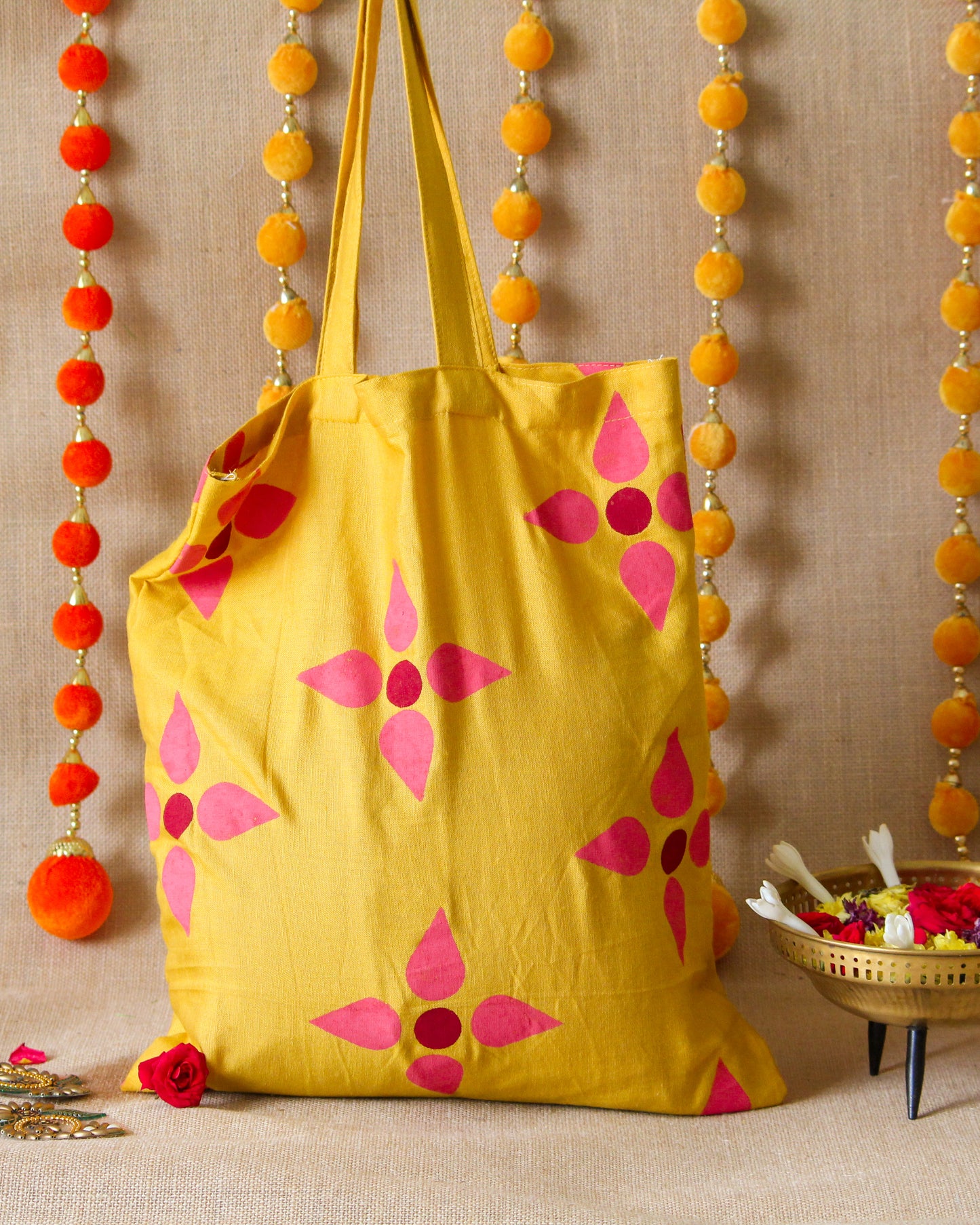 Gulaabee Hand Block Printed Gifting Bag