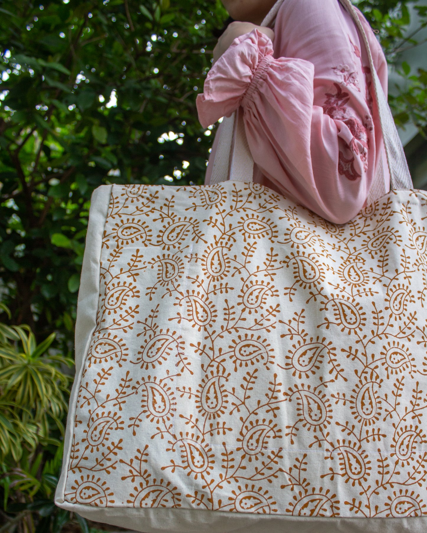 All Over Mango Print Market Tote Bag