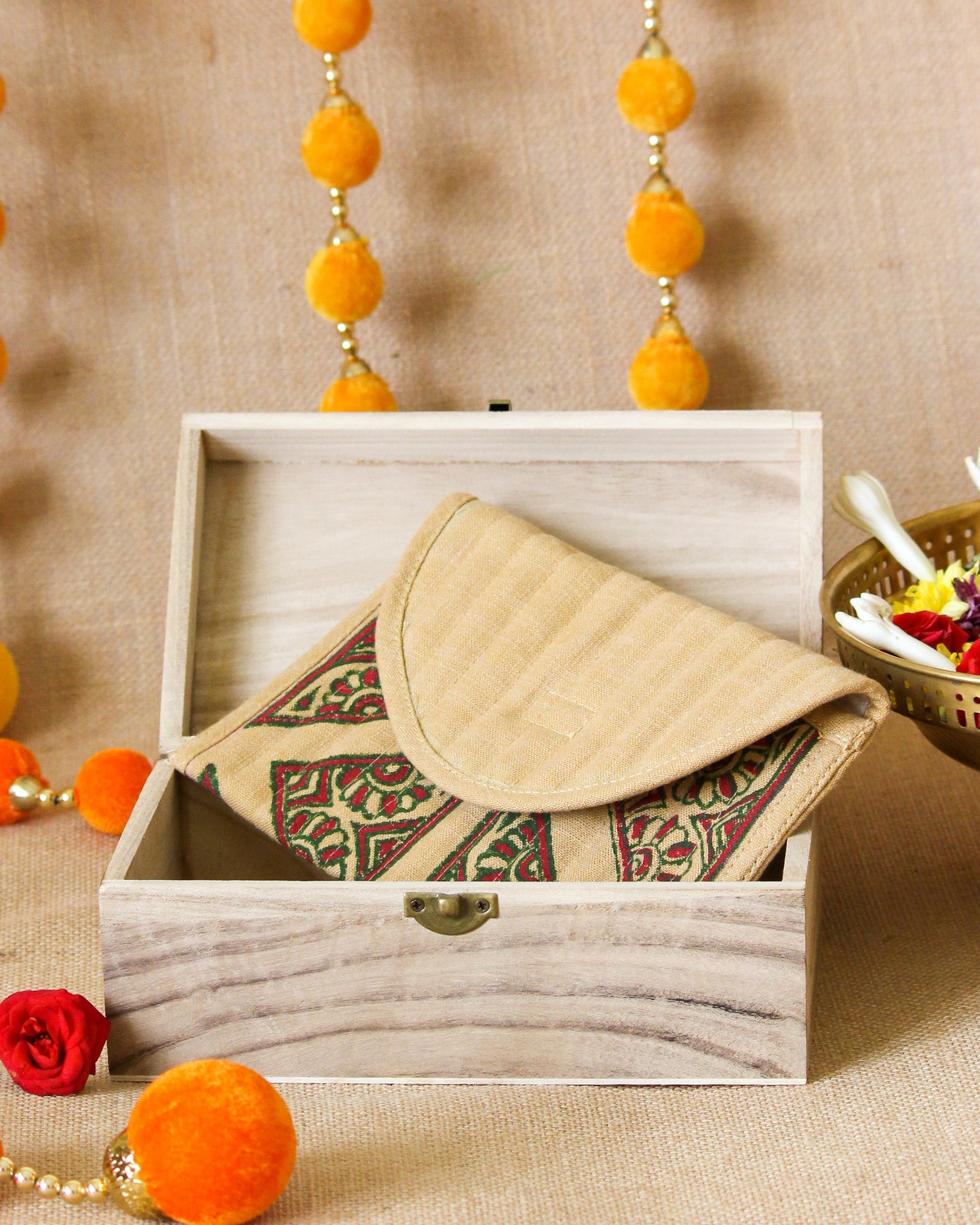 Mughal Kona Hand Block Printed Purse