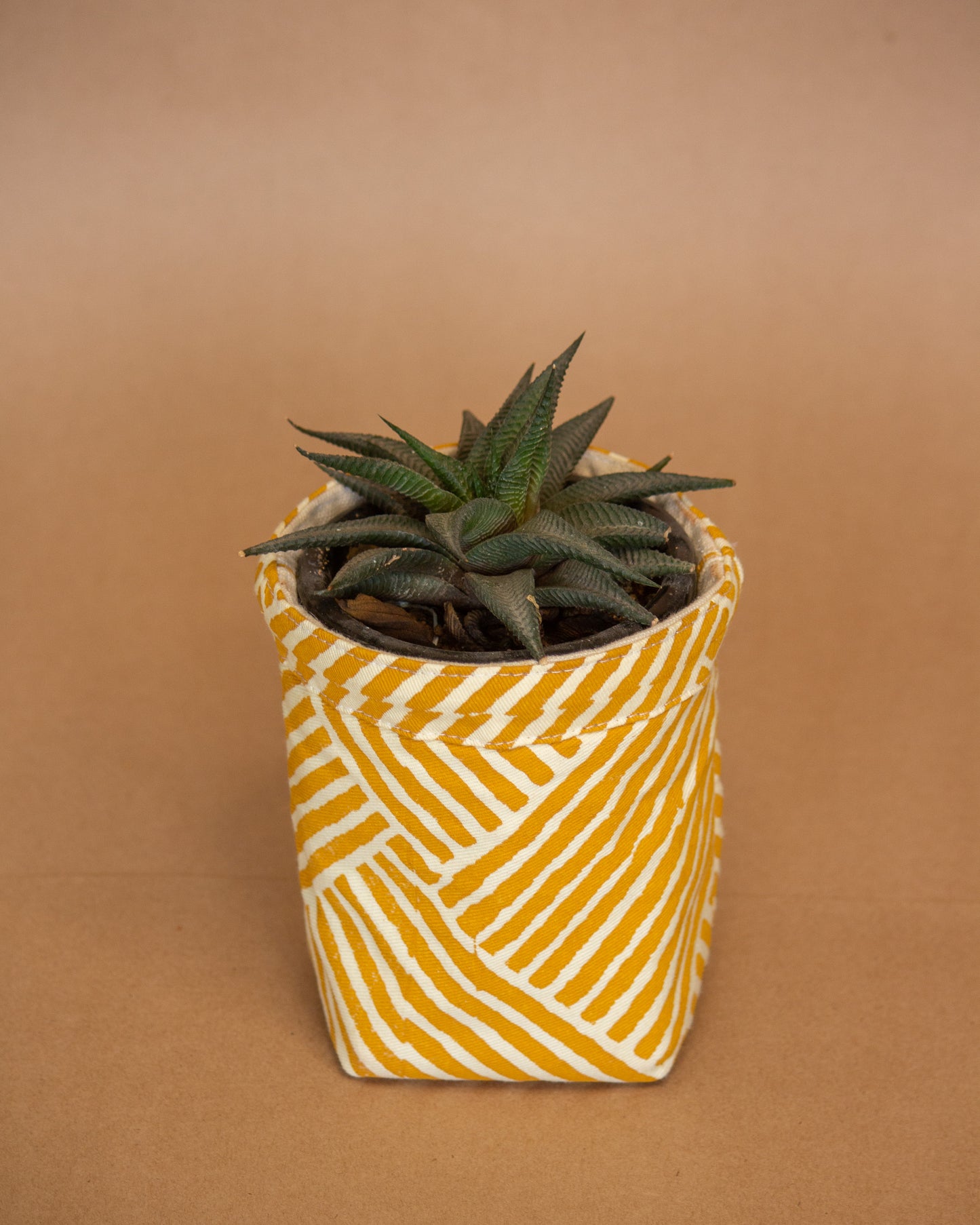 Yellow Fabric Planter