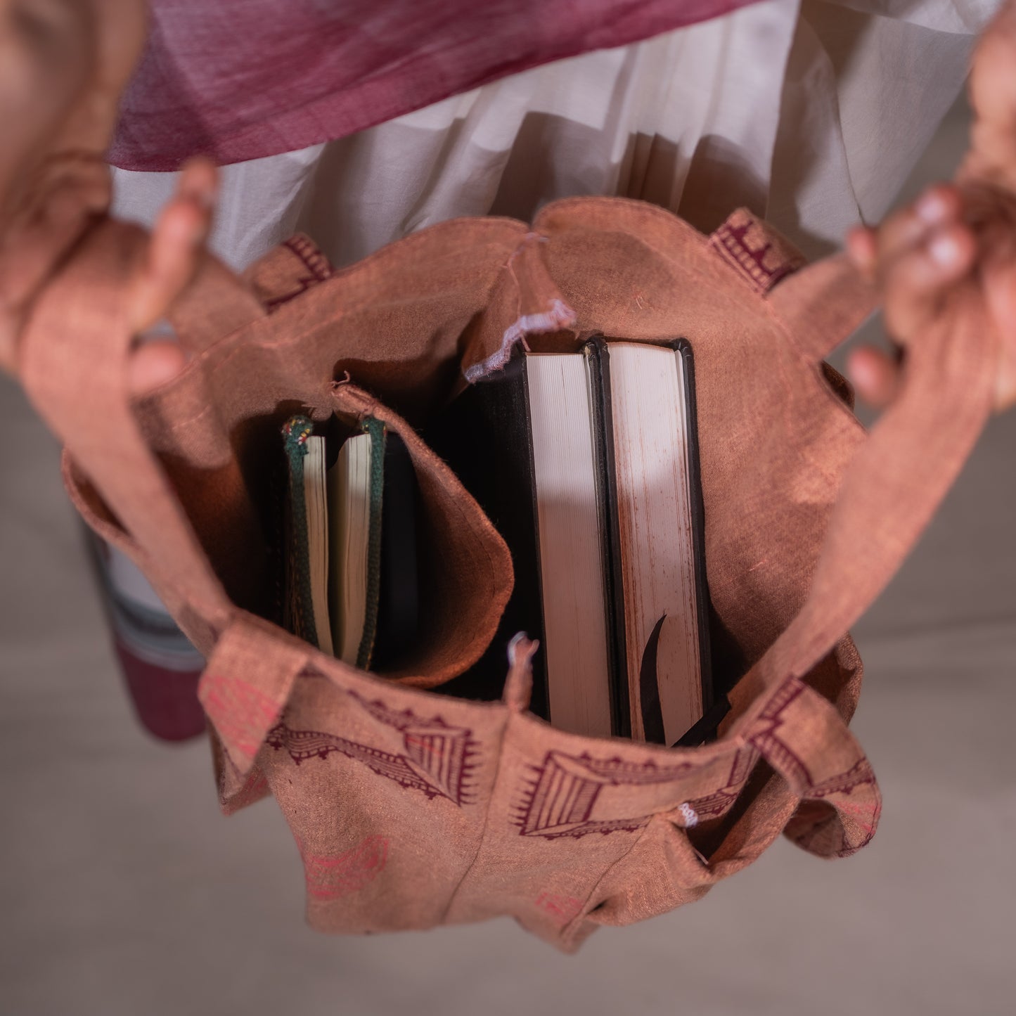Umber Double Hand Tote Bag