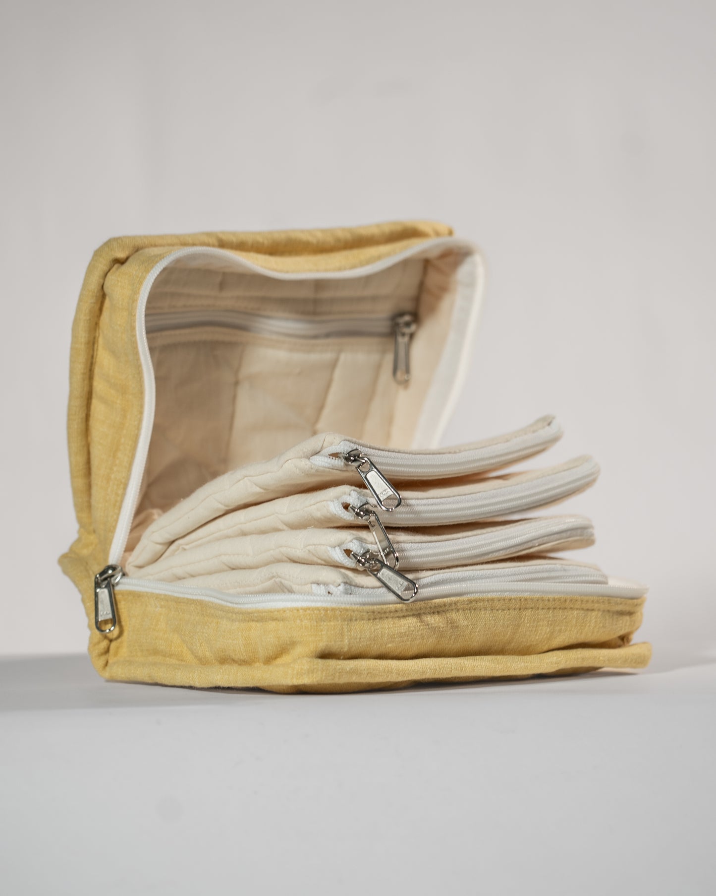 Yellow Jewellery pouch