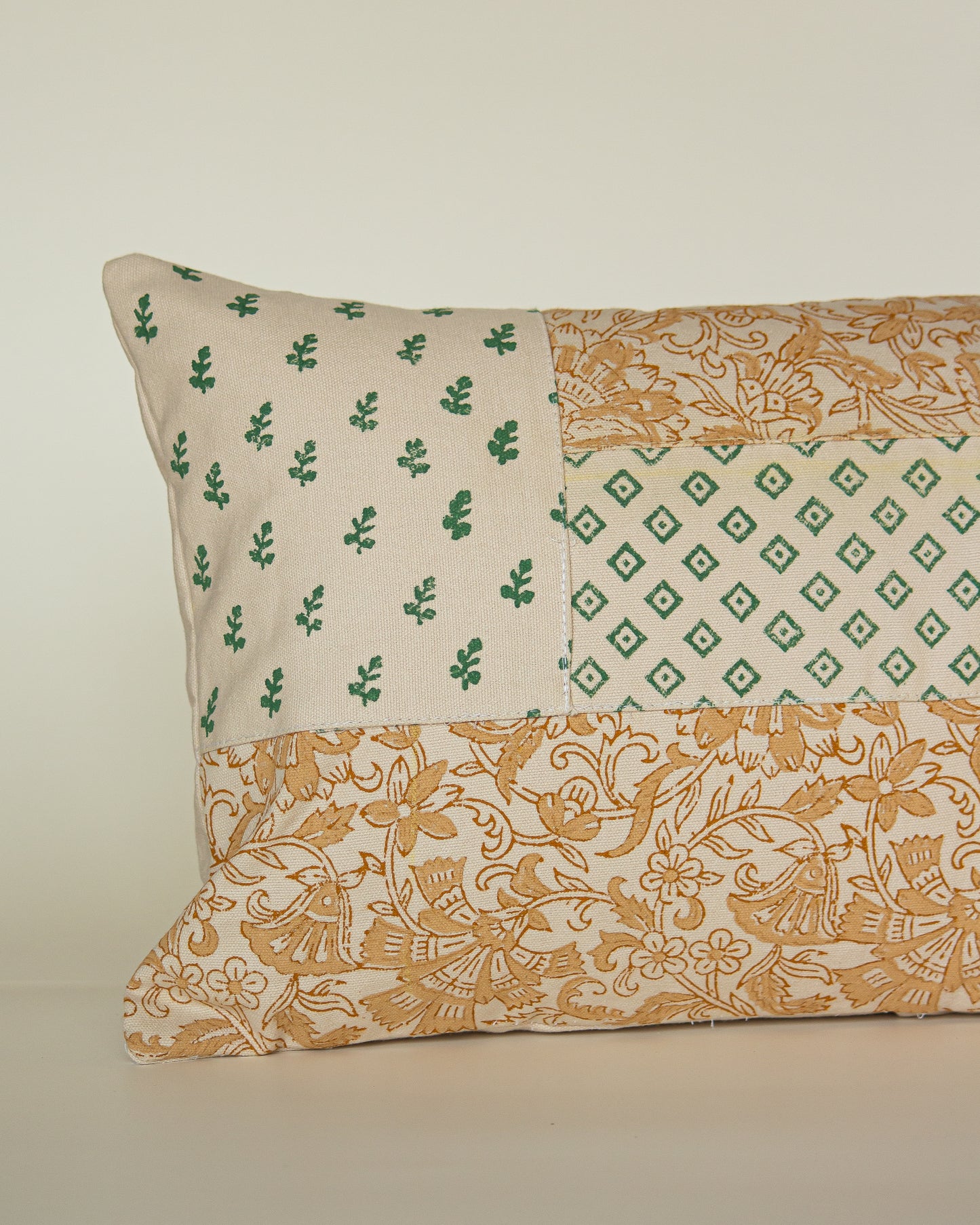 Patch Hand Block Printed Cushion Cover