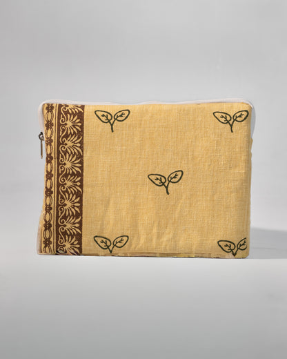 Yellow iPad sleeve