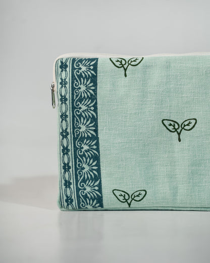 Blue iPad sleeve