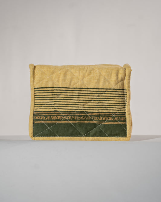 Yellow Jewellery pouch